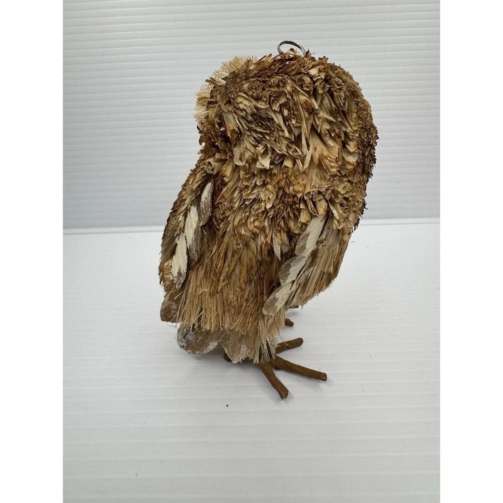 Pottery Barn Natural Owl Place Card Holder Fall Thanksgiving Table Decor NEW